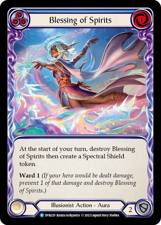 Blessing of Spirits (Blue) (220) [DYN] - Flesh and Blood TCG Single