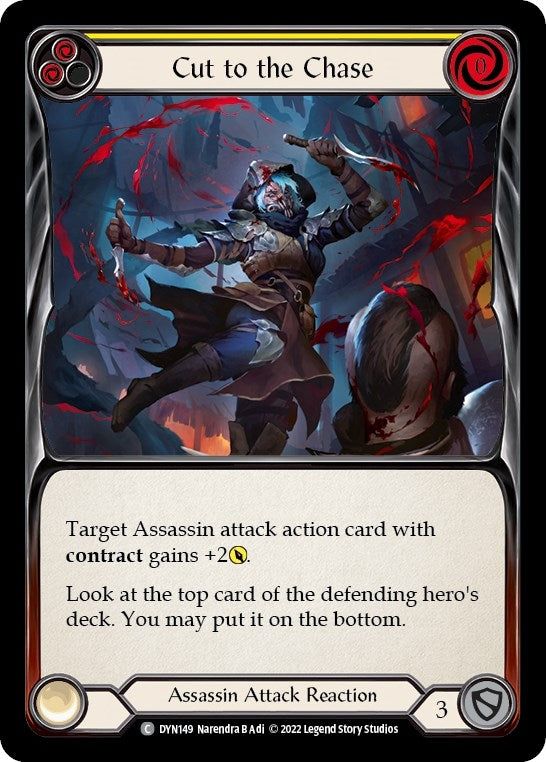 Cut to the Chase (Yellow) (149) [DYN] - Flesh and Blood TCG Single