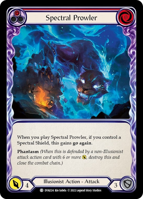 Spectral Prowler (Red) (224) [DYN] - Flesh and Blood TCG Single