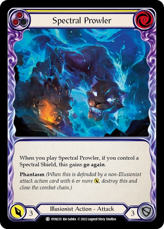 Spectral Prowler (Yellow) (225) [DYN] - Flesh and Blood TCG Single