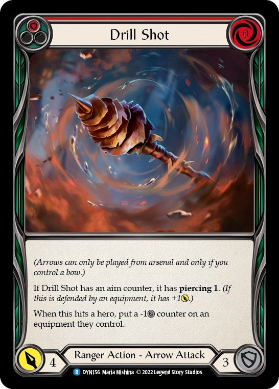 Drill Shot (Red) (156) [DYN] - Flesh and Blood TCG Single