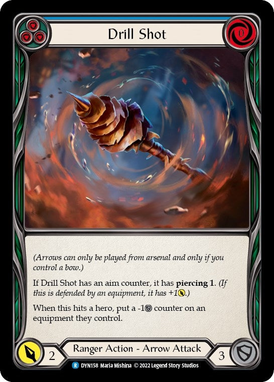 Drill Shot (Blue) (158) [DYN] - Flesh and Blood TCG Single