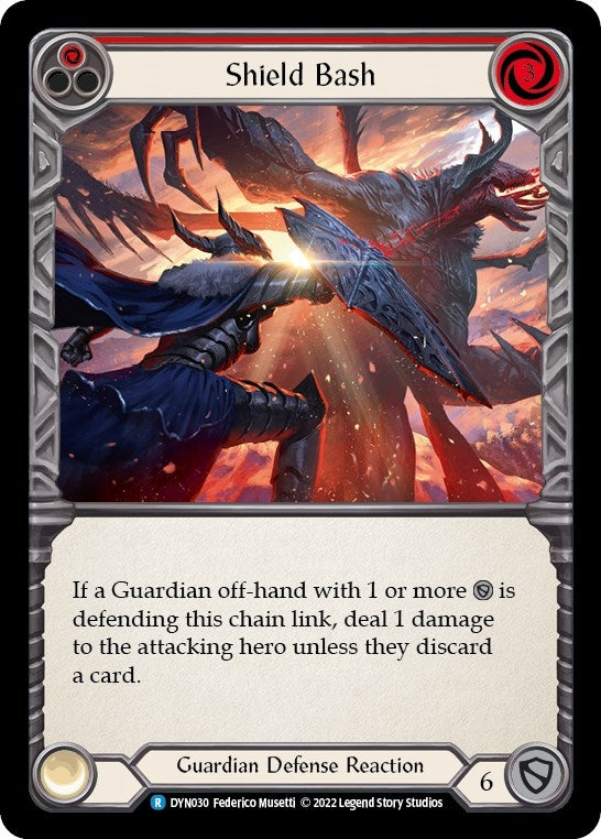 Shield Bash (Red) (30) [DYN] - Flesh and Blood TCG Single