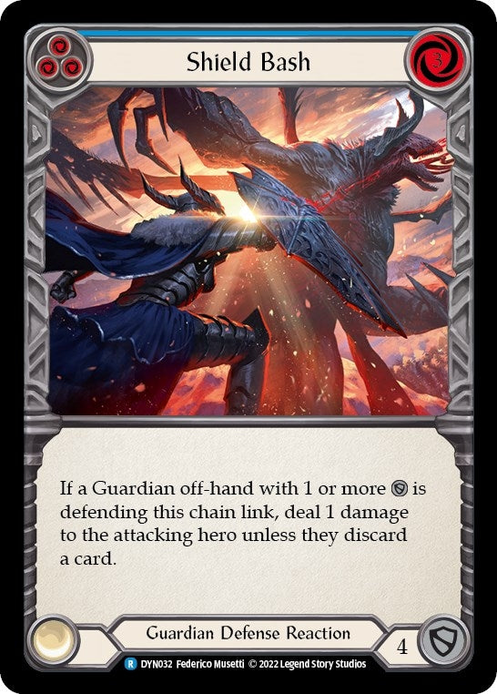 Shield Bash (Blue) (32) [DYN] - Flesh and Blood TCG Single