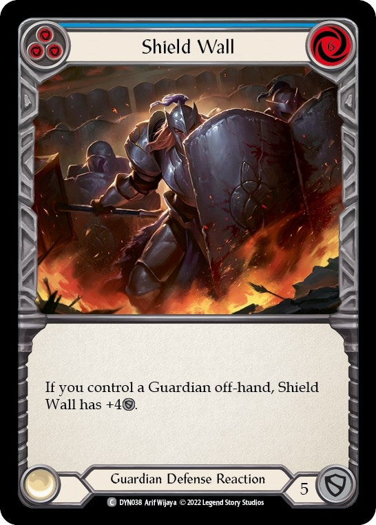 Shield Wall (Blue) (38) [DYN] - Flesh and Blood TCG Single