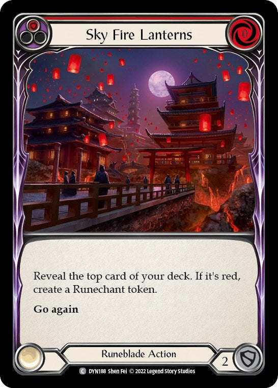 Sky Fire Lanterns (Red) (188) [DYN] - Flesh and Blood TCG Single