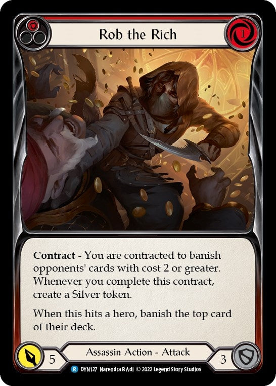 Rob the Rich (Red) (127) [DYN] - Flesh and Blood TCG Single