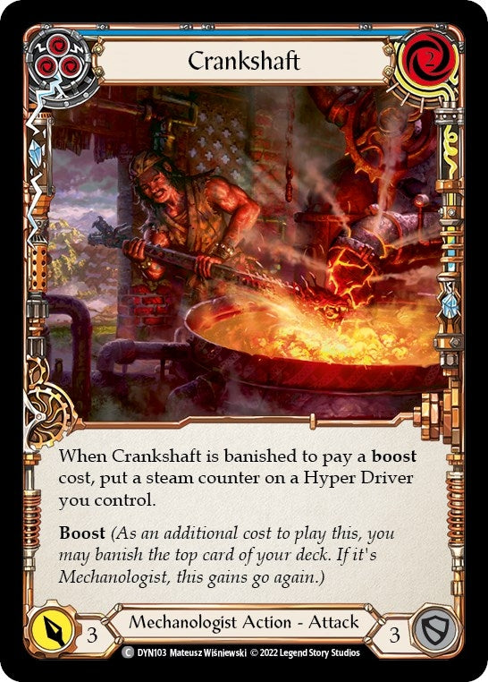 Crankshaft (Blue) (103) [DYN] - Flesh and Blood TCG Single