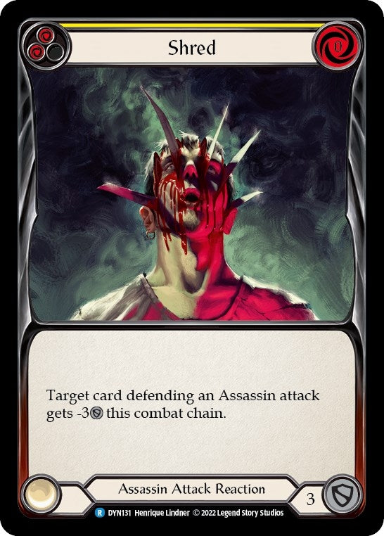 Shred (Yellow) (131) [DYN] - Flesh and Blood TCG Single