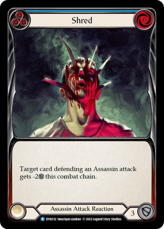 Shred (Blue) (132) [DYN] - Flesh and Blood TCG Single
