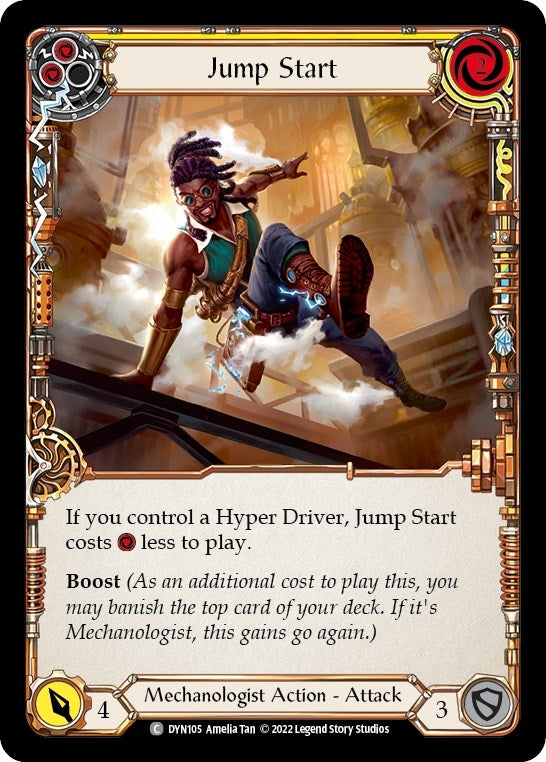 Jump Start (Yellow) (105) [DYN] - Flesh and Blood TCG Single