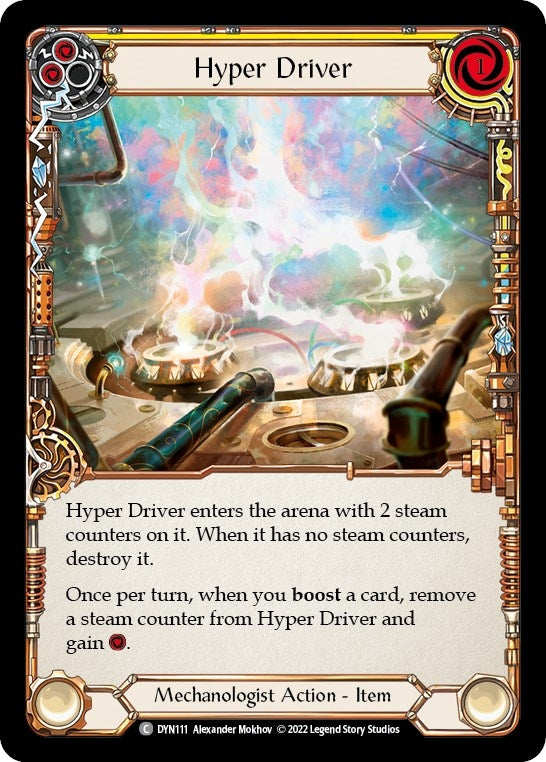 Hyper Driver (Yellow) (111) [DYN] - Flesh and Blood TCG Single