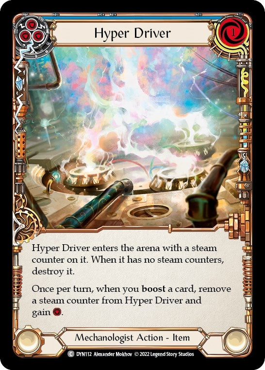 Hyper Driver (Blue) (112) [DYN] - Flesh and Blood TCG Single