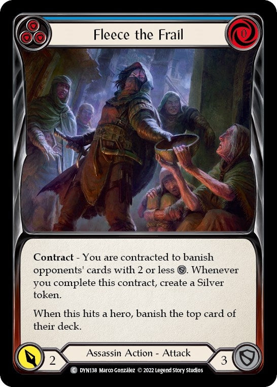 Fleece the Frail (Blue) (138) [DYN] - Flesh and Blood TCG Single
