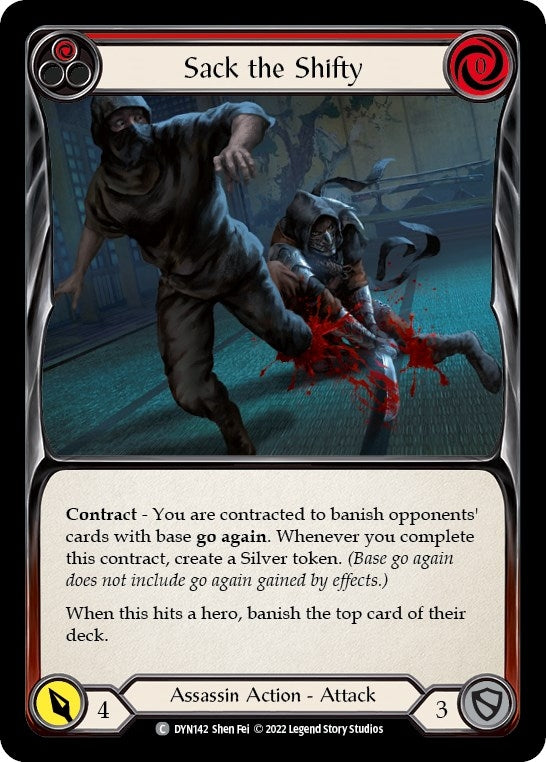 Sack the Shifty (Red) (142) [DYN] - Flesh and Blood TCG Single