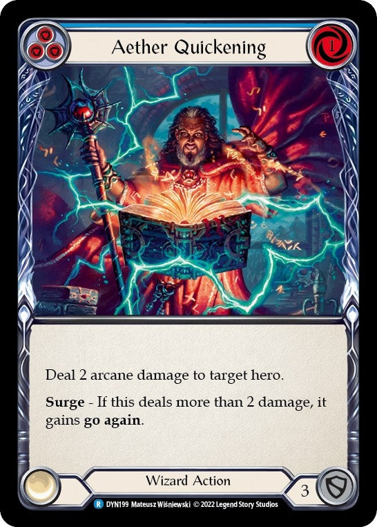 Aether Quickening (Blue) (199) [DYN] - Flesh and Blood TCG Single