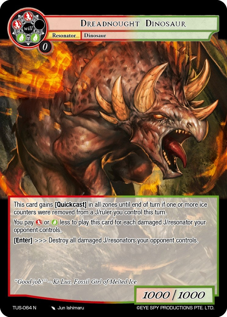 Dreadnought Dinosaur (64) [TUS] - Force of Will Single