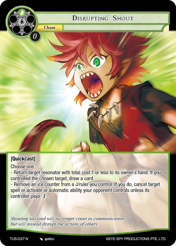 Disrupting Shout (37) [TUS] - Force of Will Single