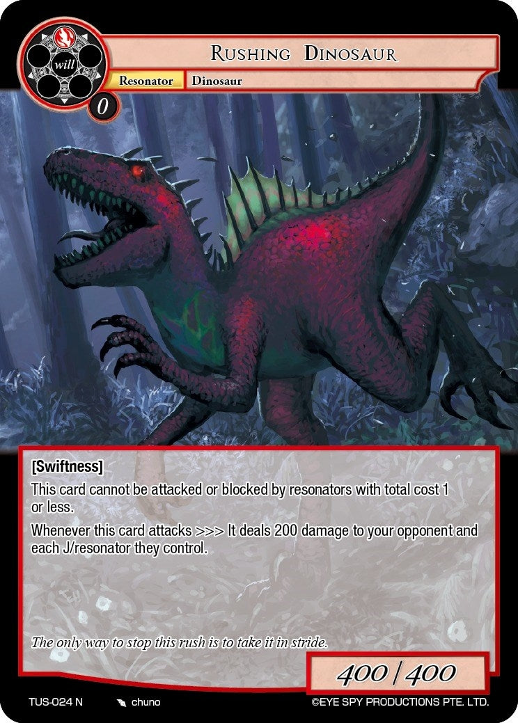 Rushing Dinosaur (24) [TUS] - Force of Will Single