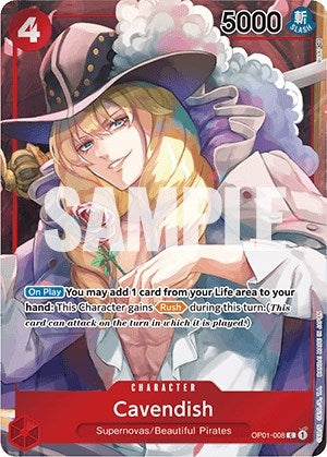 Cavendish (Box Topper) (1008) (OP01) - One Piece Card Game Single