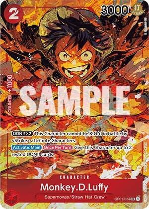 Monkey.D.Luffy (024) (Parallel) (1024) (OP01) - One Piece Card Game Single