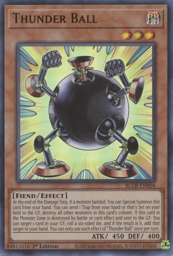 Thunder Ball (4) (BLCR) - YuGiOh Single