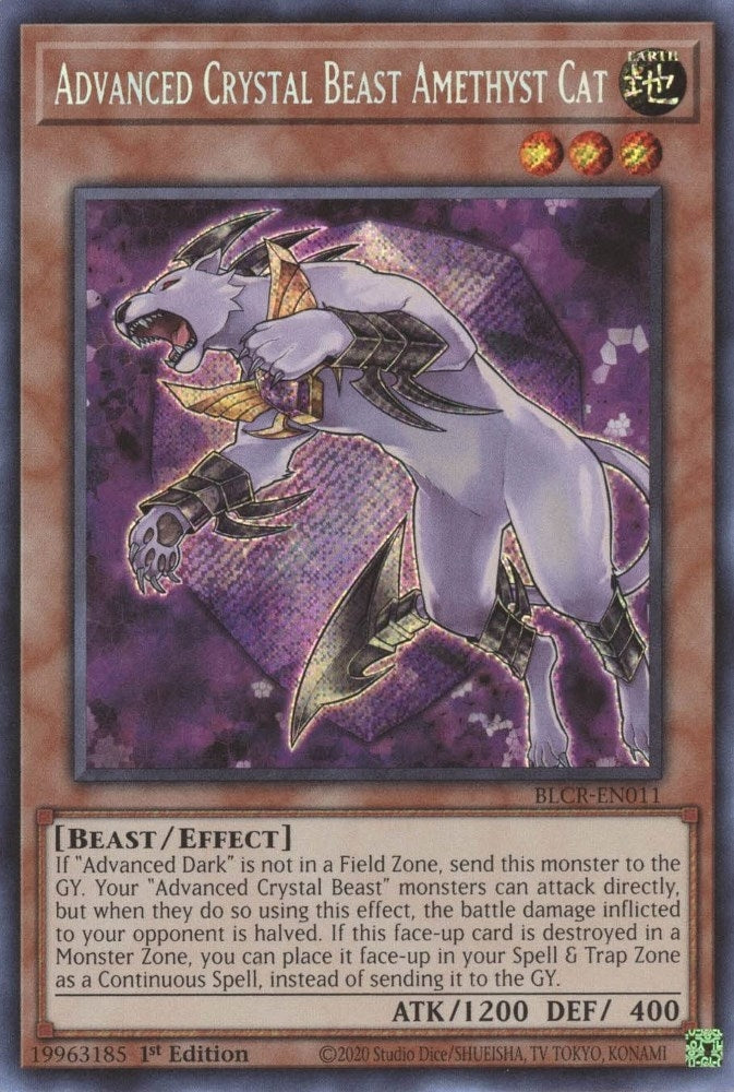 Advanced Crystal Beast Amethyst Cat (11) (BLCR) - YuGiOh Single