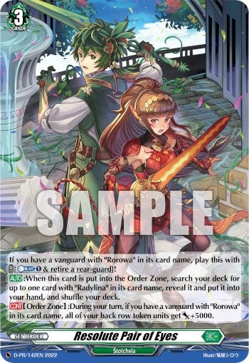Resolute Pair of Eyes (Foil) (142) [D-PR] - Cardfight Vanguard Single