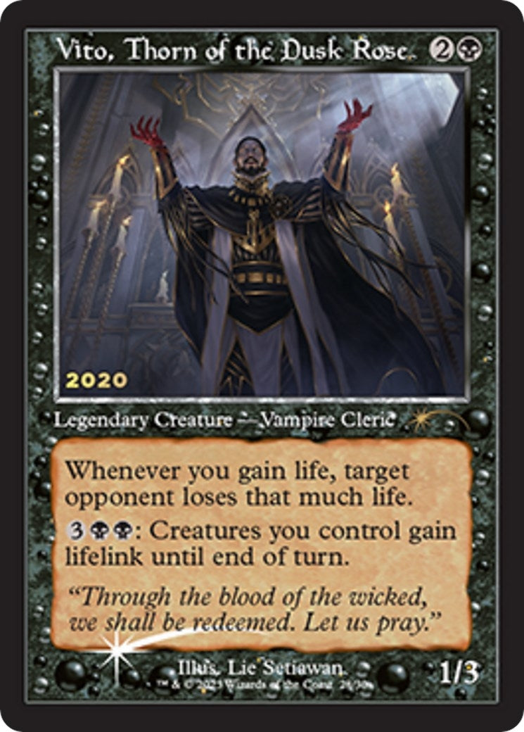 Vito Thorn of the Dusk Rose (28) [30A-P] - MTG Single