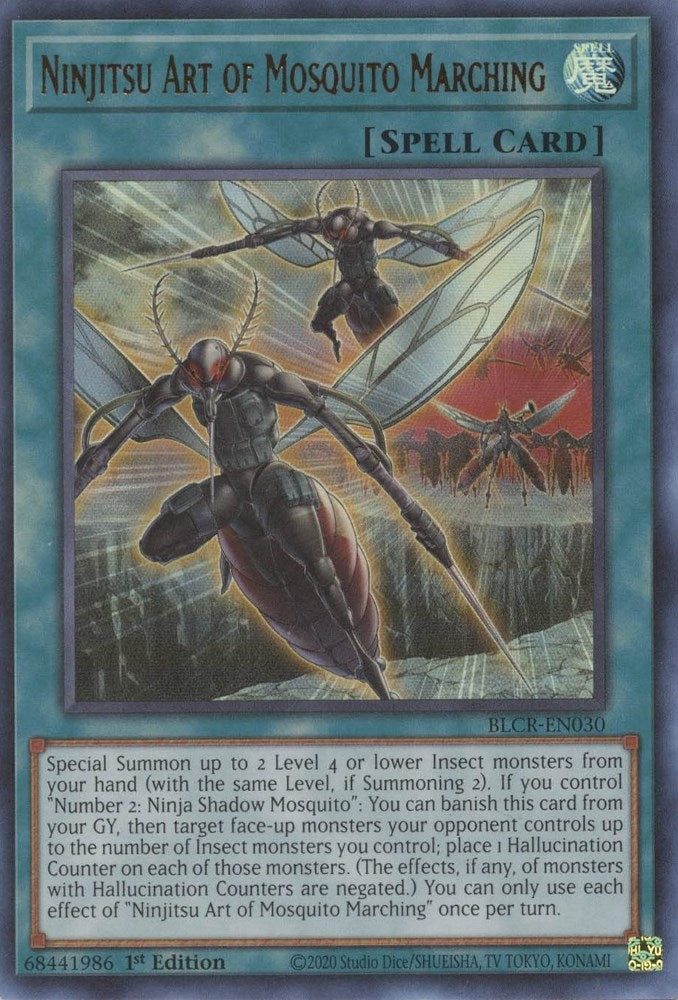 Ninjitsu Art of Mosquito Marching (30) (BLCR) - YuGiOh Single