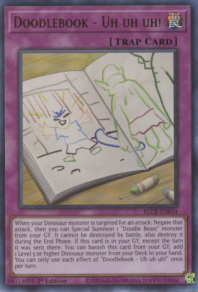 Doodlebook - Uh uh uh! (34) (BLCR) - YuGiOh Single