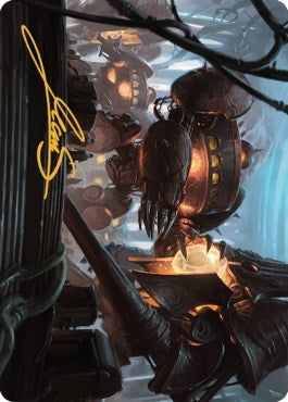 Image for Autonomous Assembler Art Card (Gold-Stamped Signature) (5) (The Brothers' War) - Magic: The Gathering