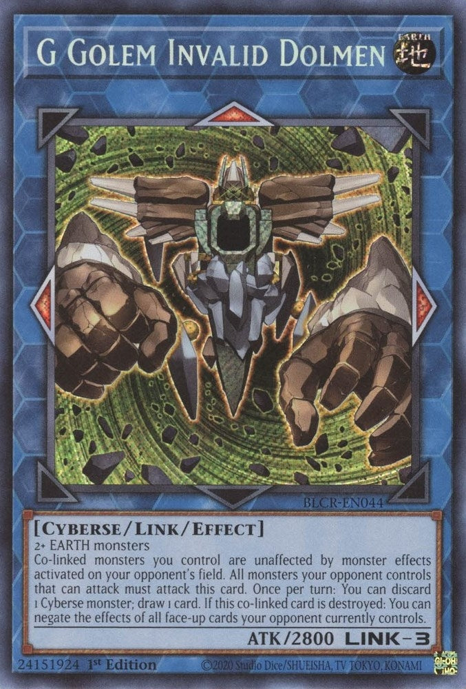 G Golem Invalid Dolmen (44) (BLCR) - YuGiOh Single