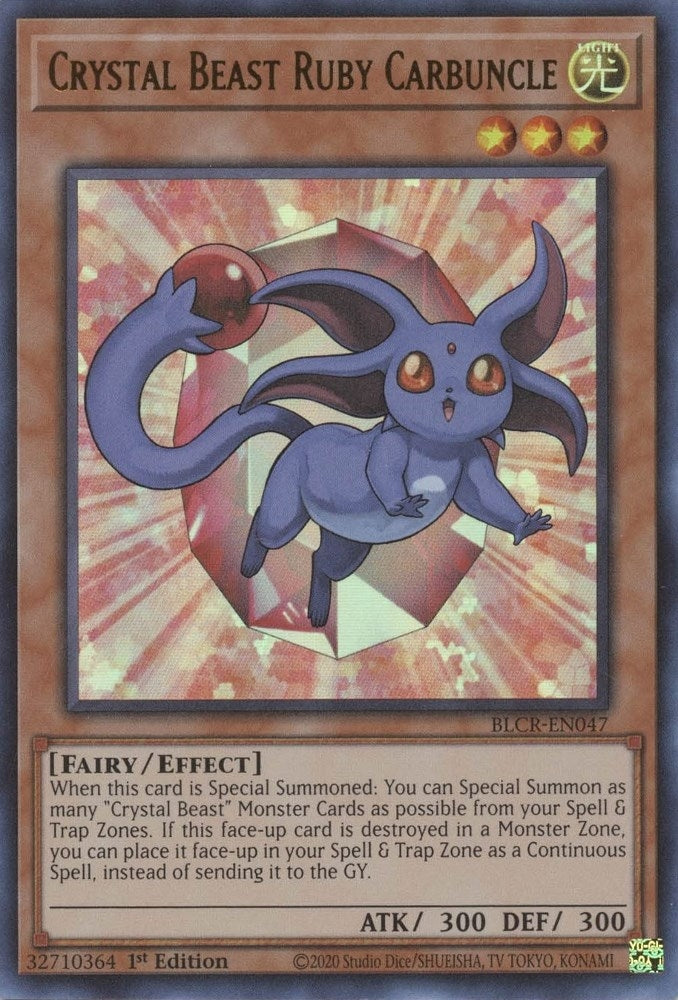 Crystal Beast Ruby Carbuncle (47) (BLCR) - YuGiOh Single