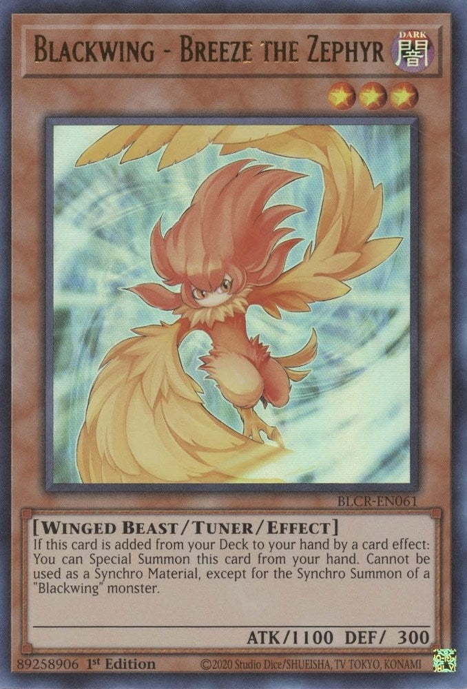 Blackwing - Breeze the Zephyr (61) (BLCR) - YuGiOh Single