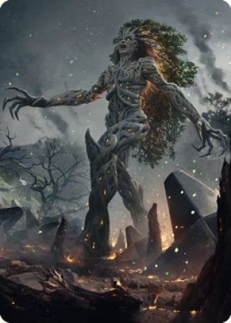 Titania Gaea Incarnate Art Card (27) [ASBRO] - MTG Single