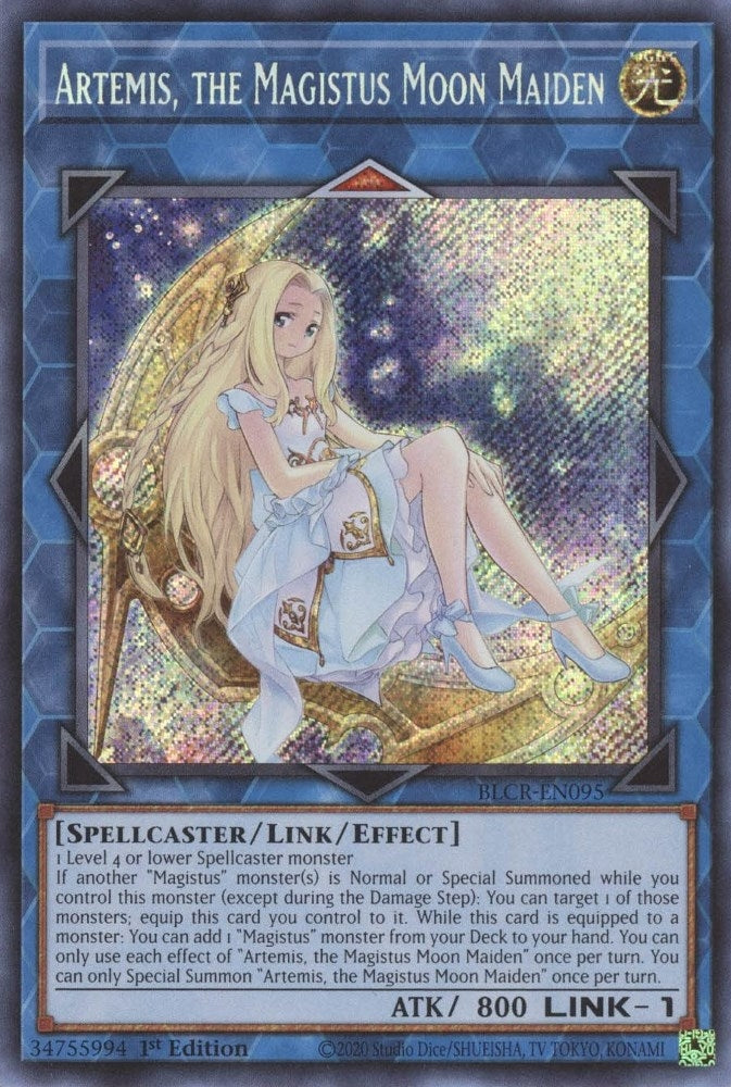 Artemis the Magistus Moon Maiden (95) (BLCR) - YuGiOh Single