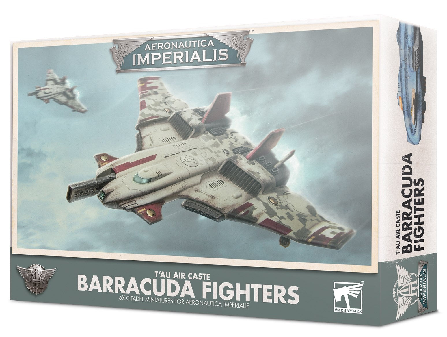 Aeronautica Imperialis - T’au Air Caste Barracuda Fighters [PLAS] - Warhammer Box Sets Sealed