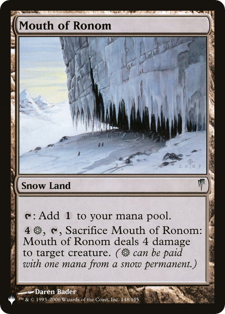 Mouth of Ronom (148) [LIST] - MTG Single