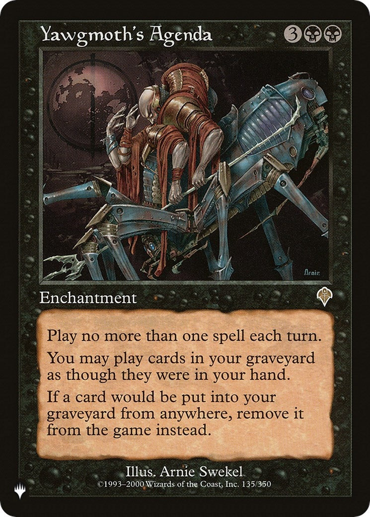 Yawgmoth’s Agenda (135) [LIST] - MTG Single