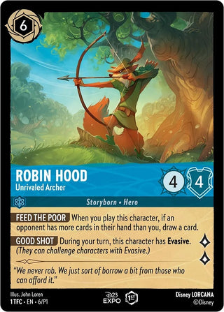 Robin Hood - Unrivaled Archer (6) (D23) - Disney Lorcana Single