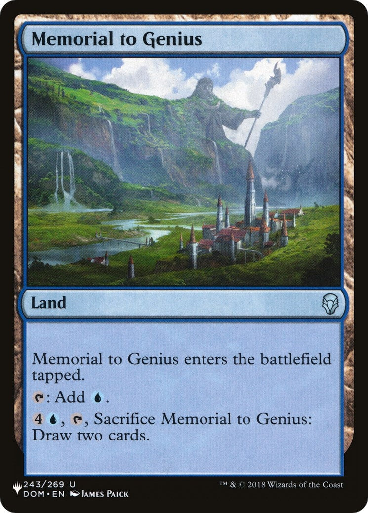 Memorial to Genius (243) [LIST] - MTG Single
