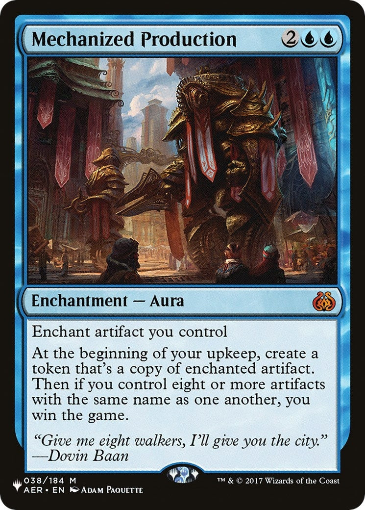 Mechanized Production (38) [LIST] - MTG Single