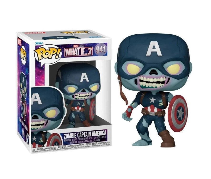What If...?: Zombie Captain America (941) [POP!] - Funko Sealed