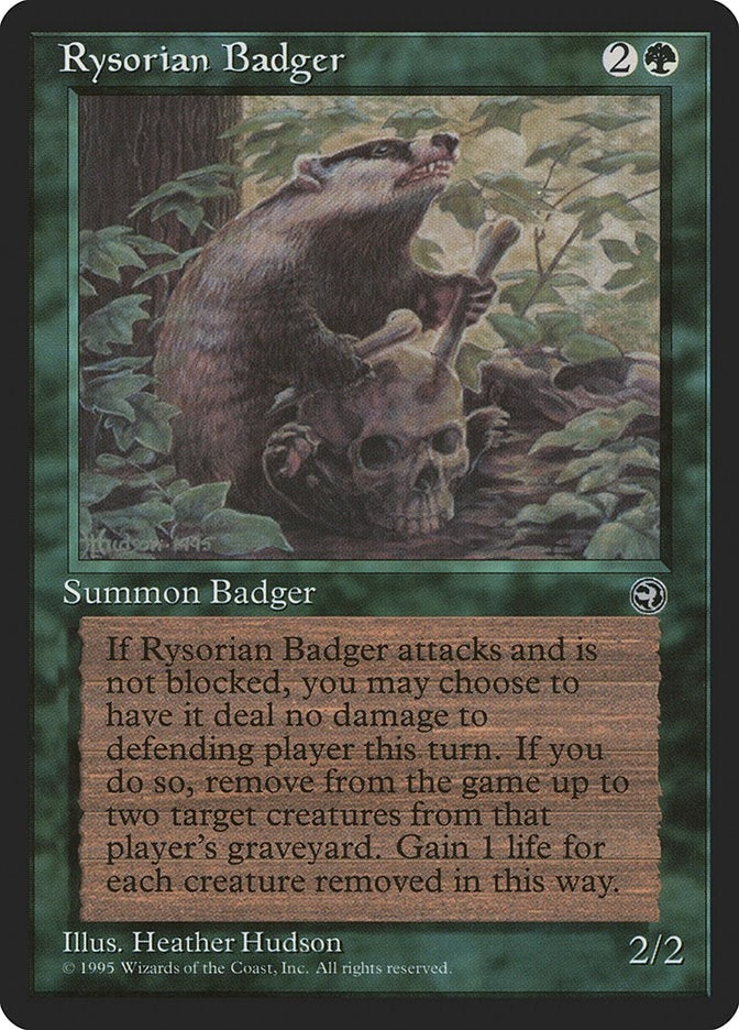 Rysorian Badger [HML] - MTG Single