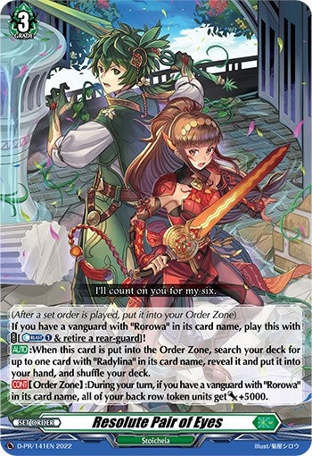 Resolute Pair of Eyes (141) [D-PR] - Cardfight Vanguard Single
