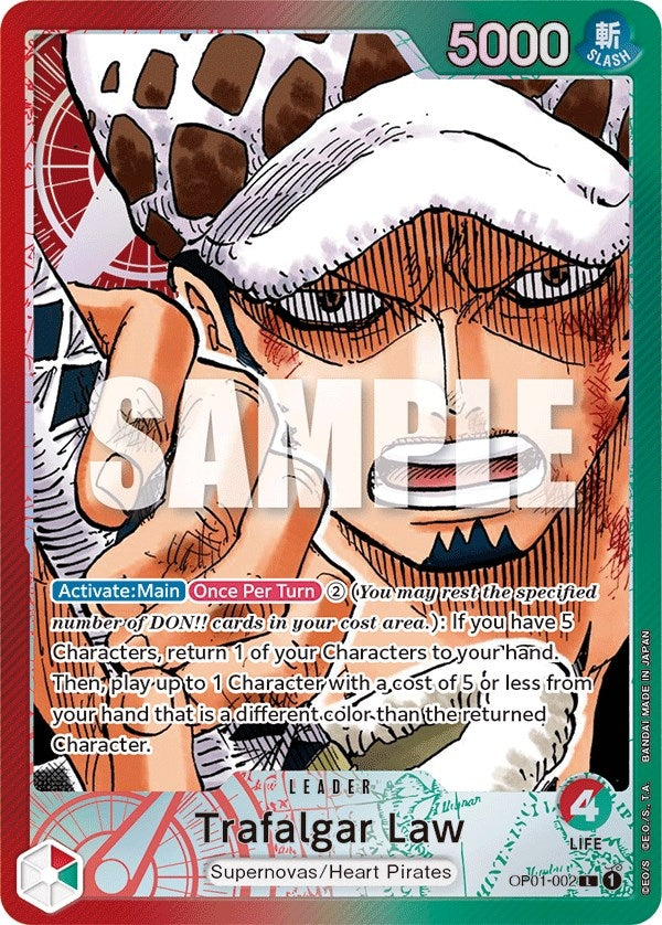 Trafalgar Law (002) (Parallel) (1002) (OP01) - One Piece Card Game Single