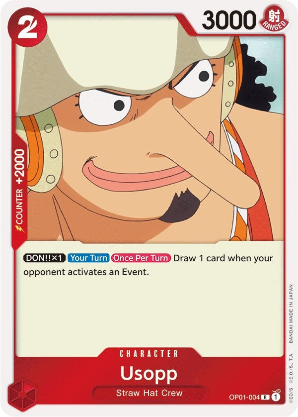 Usopp (1004) (OP01) - One Piece Card Game Single