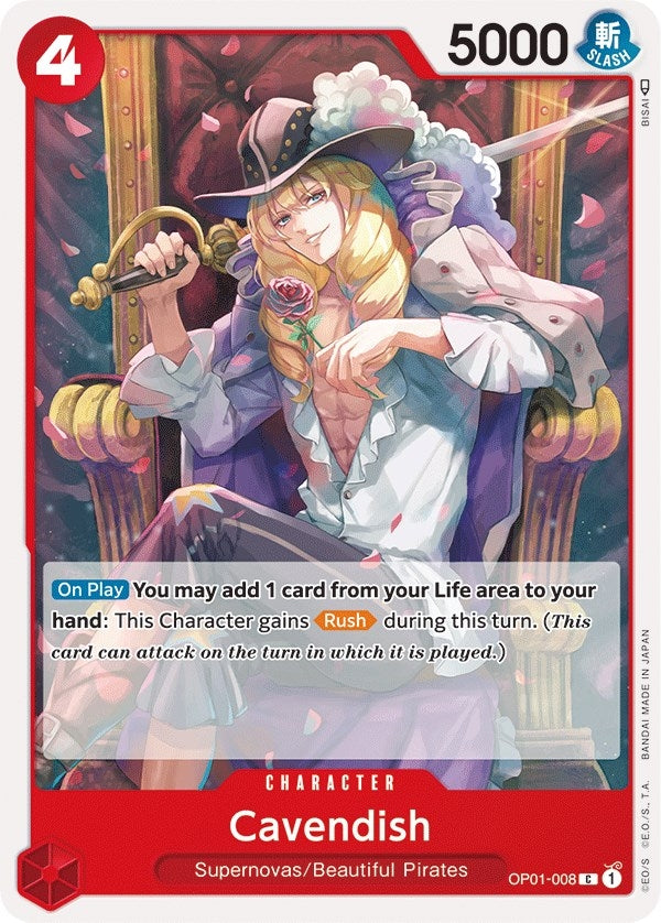 Cavendish (1008) (OP01) - One Piece Card Game Single
