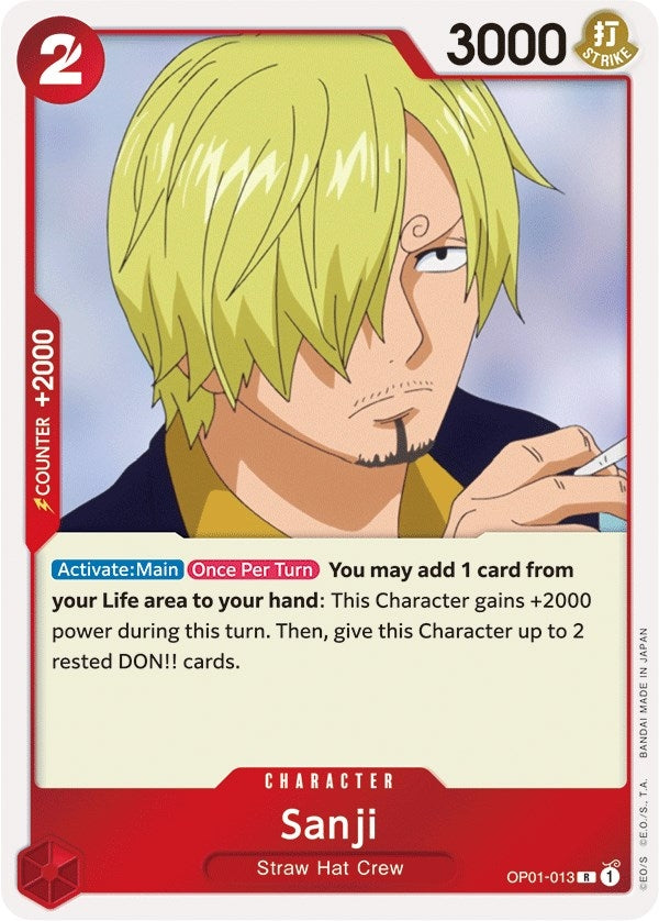 Sanji (1013) (OP01) - One Piece Card Game Single